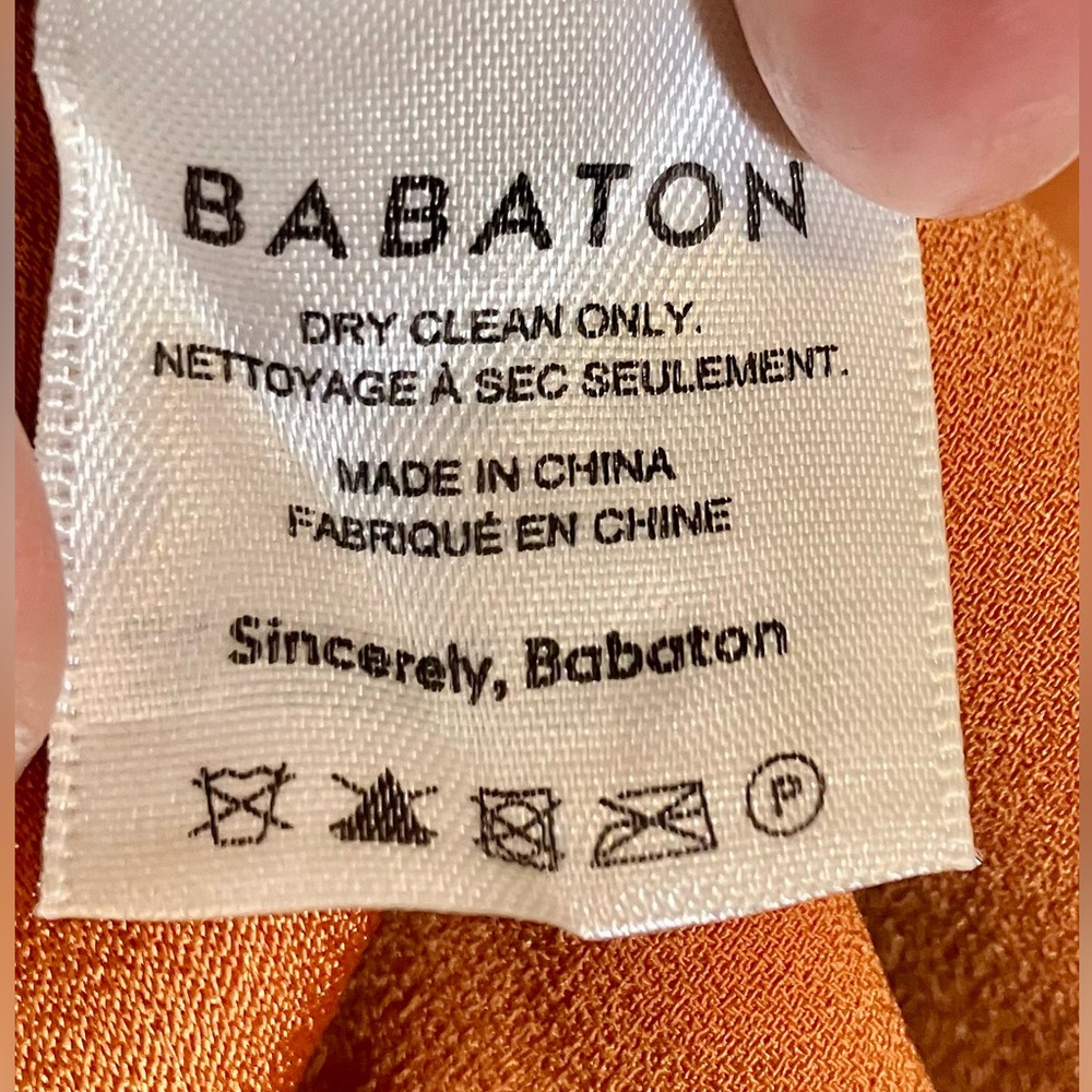 Babaton Vibrant Pumpkin Orange Blazer-unlined, but elegantly stitched - Picture 6 of 16